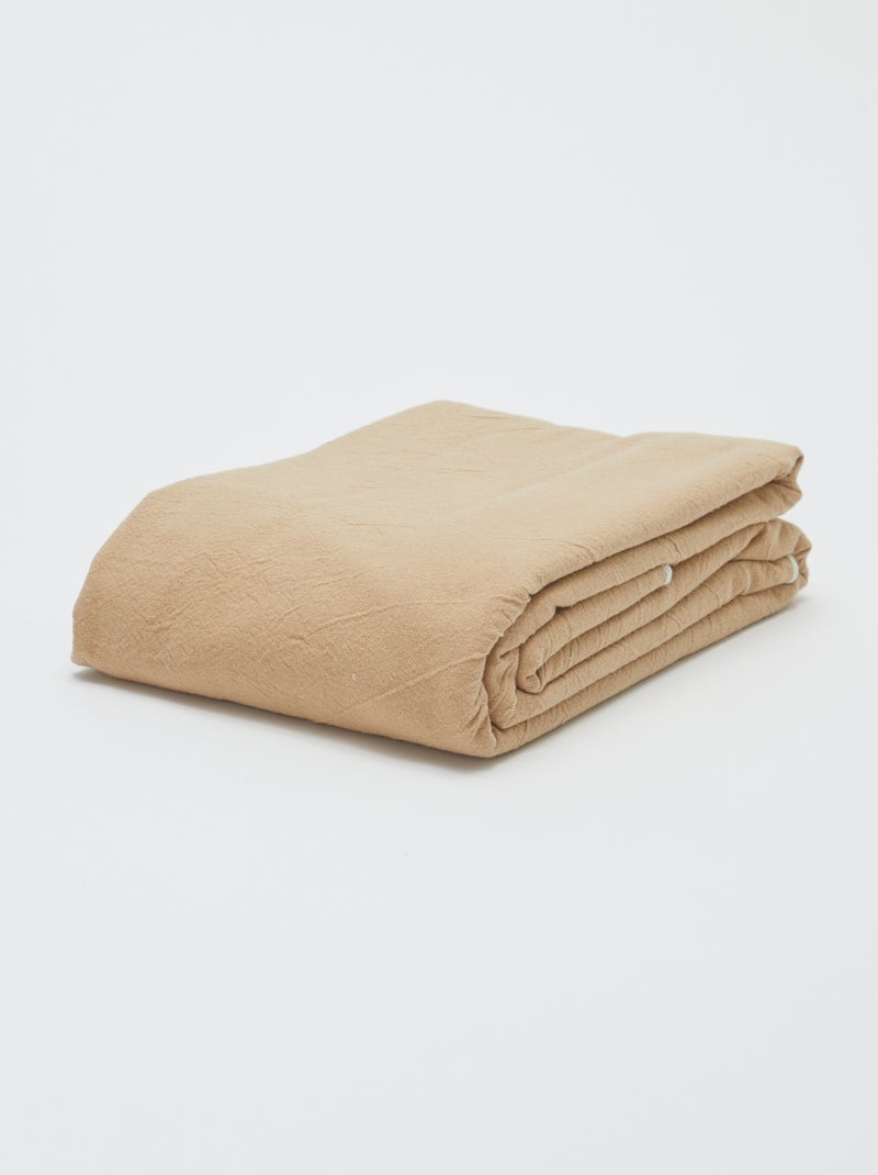 Nappe unie 150 x 250 cm en coton - Kiabi Home Beige - Kiabi
