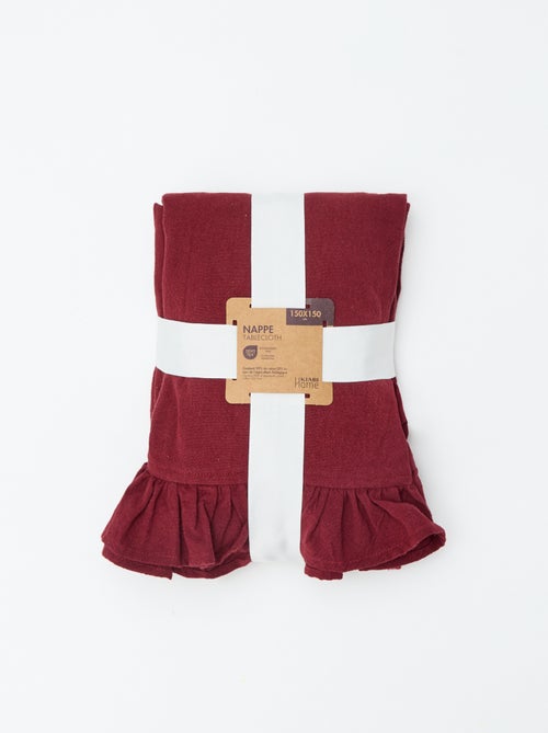 Nappe volantée (150 x 150 cm) - Kiabi