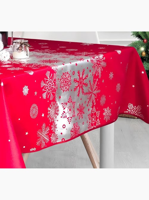 Nappes de fêtes polyester neige de noël promo linge - Kiabi Nappes de fêtes polyester neige de noël promo linge - Kiabi
