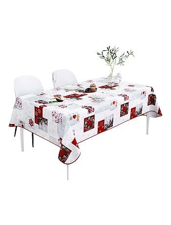 Nappes polyester esprit de noël promo linge
