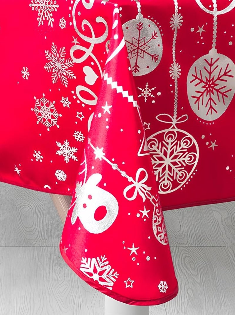 Nappes Polyester Festifs de Noël PROMO LINGE Rouge - Kiabi