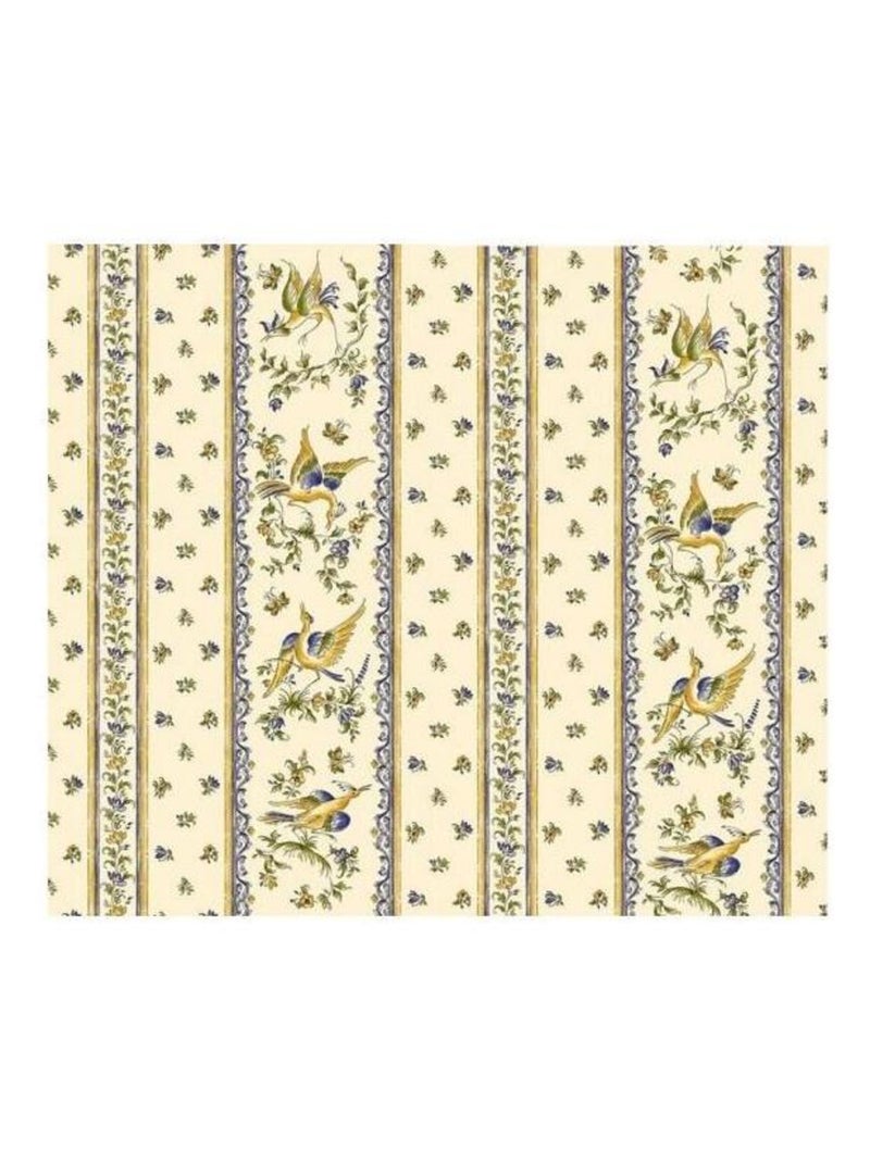 Nappes polyester moustier promo linge Blanc Bleu - Kiabi