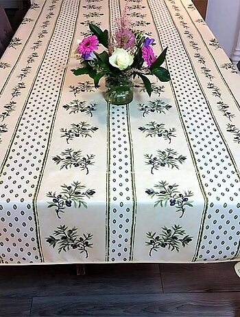 Nappes polyester olivou promo linge