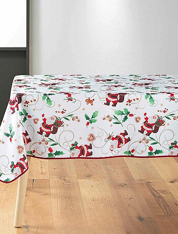 Nappes Polyester Père Noël Blanc PROMO LINGE
