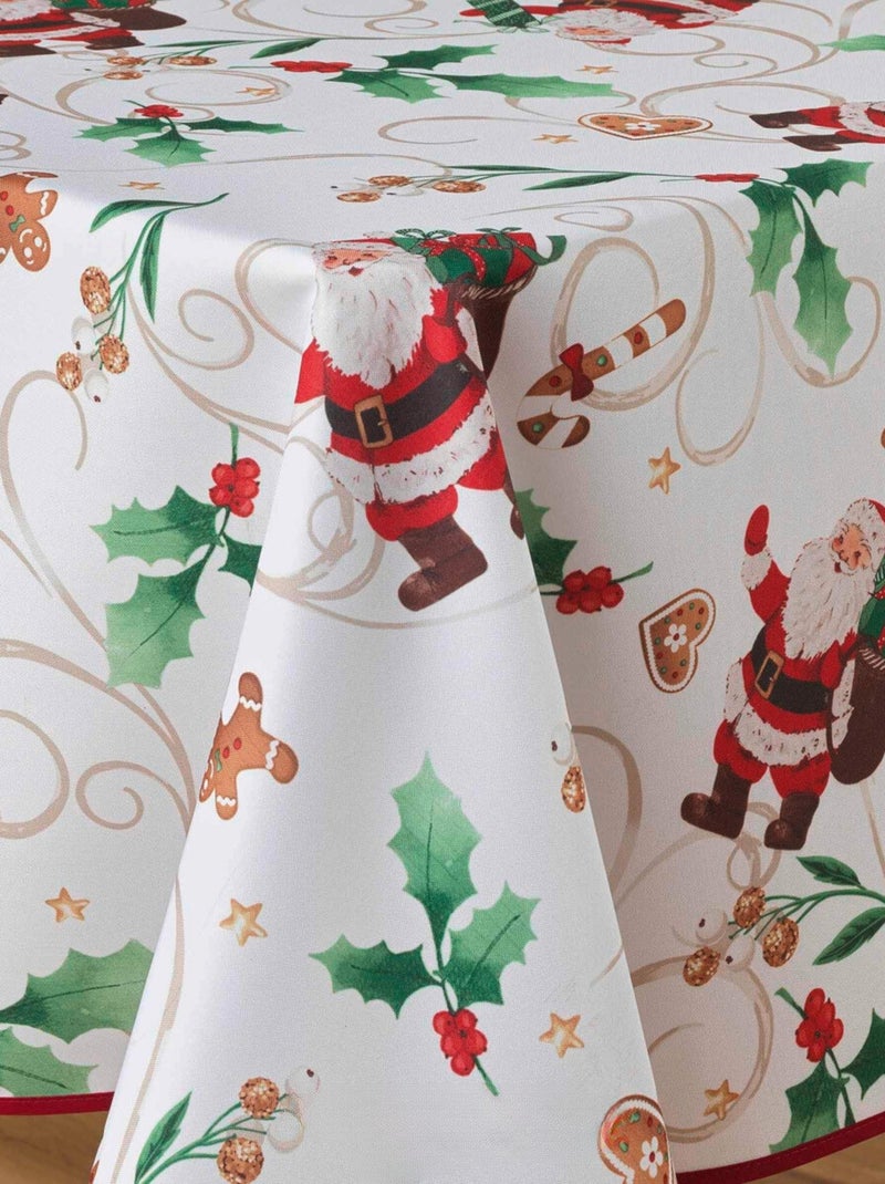 Nappes Polyester Père Noël Blanc PROMO LINGE Blanc - Kiabi
