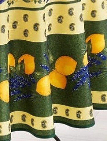 Nappes polyester provençale citron promo linge