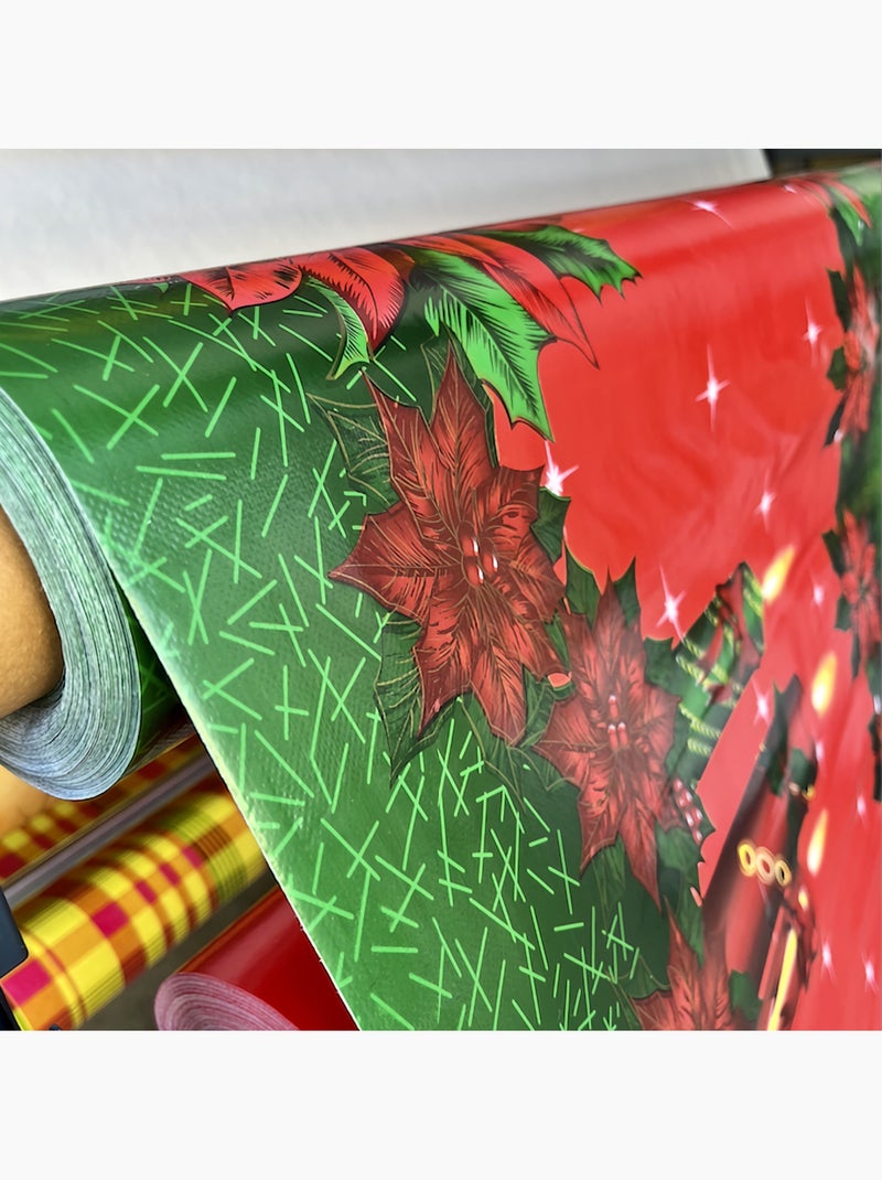 Nappes Toile Cirée PVC Motif Bougies PROMO LINGE Rouge - Kiabi