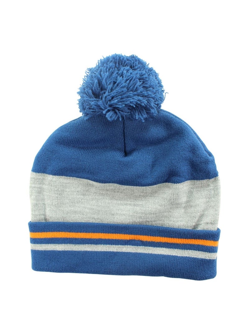 Naruto - Bonnet avec pompon enfant imprim? Bleu - Kiabi