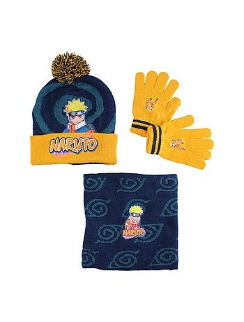 Naruto - Ensemble bonnet gants snood garçon