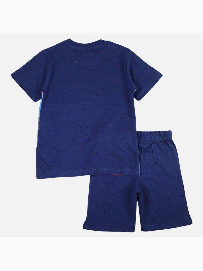 Naruto - Ensemble t-shirt et short enfant imprimé Bleu marine - Kiabi