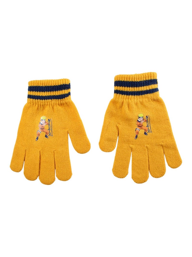 Naruto - Set muts handschoenen sjaal jongen Zwart - Kiabi