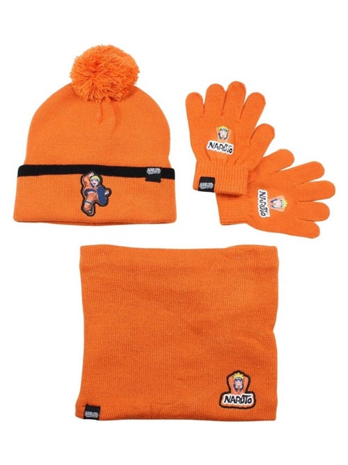 Naruto - Set muts handschoenen sjaal kind - Kiabi