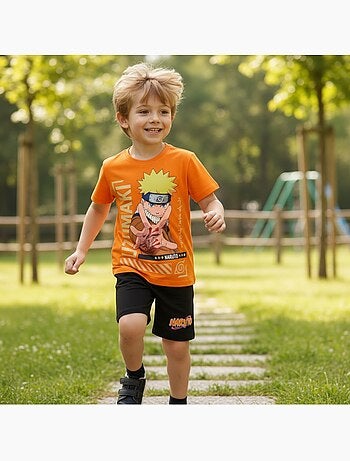 Naruto - Set T-shirt en short jongen bedrukt