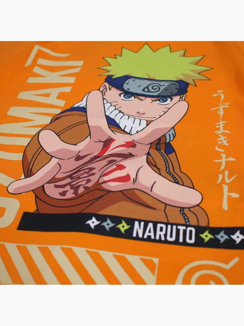Naruto - Set T-shirt en short jongen bedrukt Oranje - Kiabi