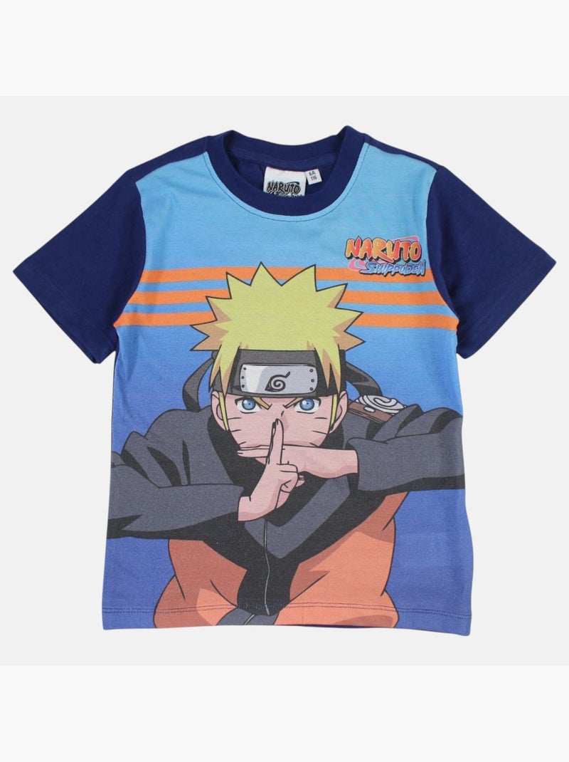 Naruto - Set T-shirt en short kind bedrukt Marineblauw - Kiabi