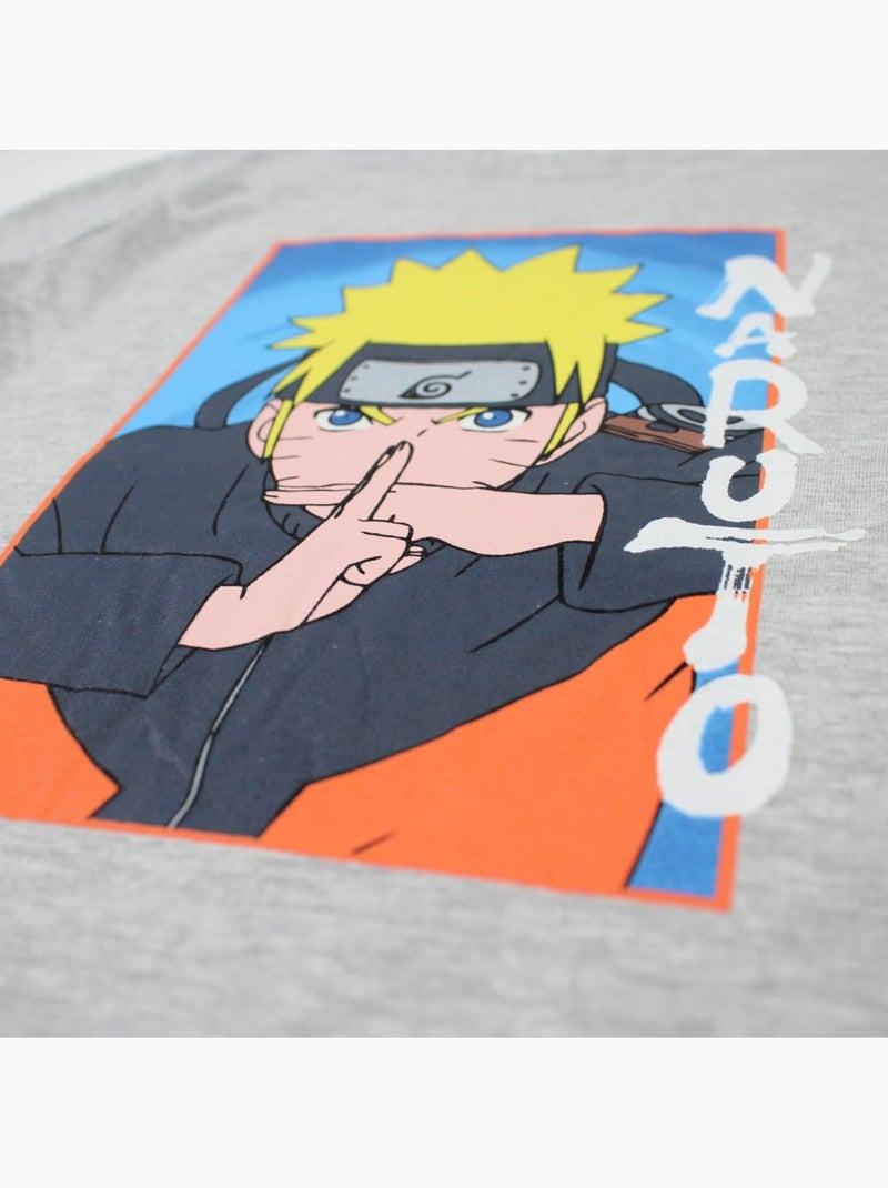 Naruto - T-shirt kind bedrukt Grijs - Kiabi