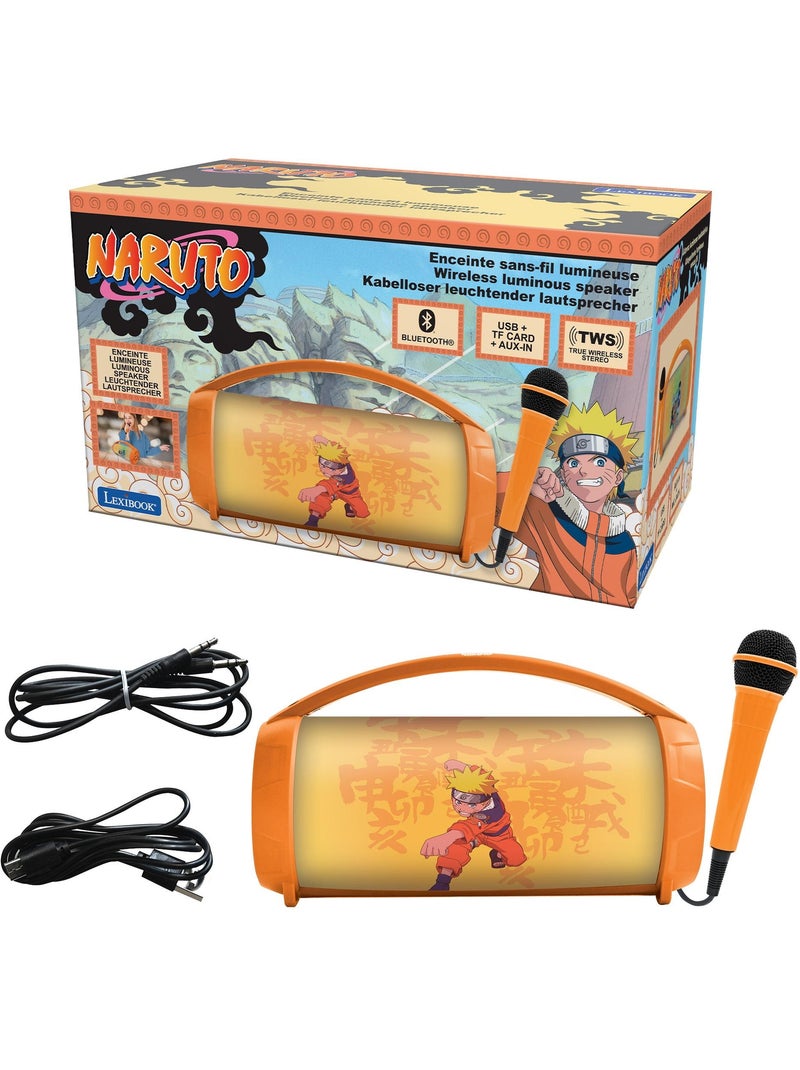 Naruto bluetooth® lichtluidspreker met microfoon Oranje - Kiabi