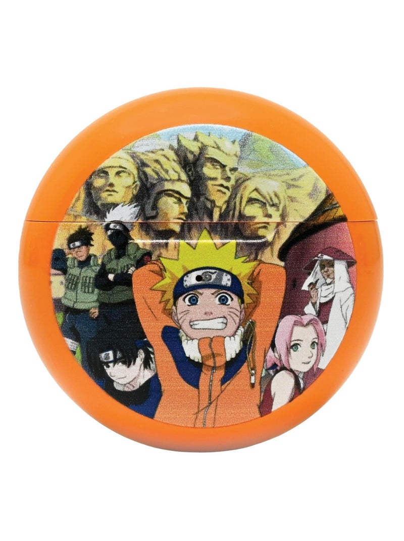 Naruto bluetooth oordopjes met oplaad-opbergcase Oranje - Kiabi