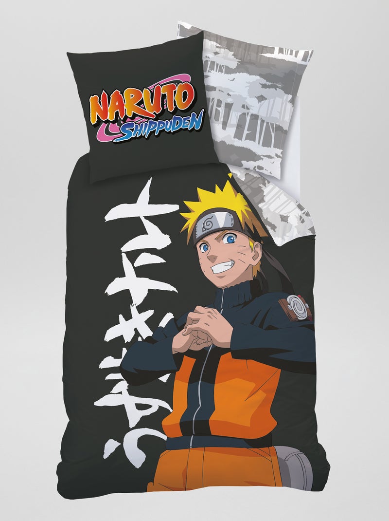 Naruto-dekbedset - 1-persoonsbed ORANJE - Kiabi