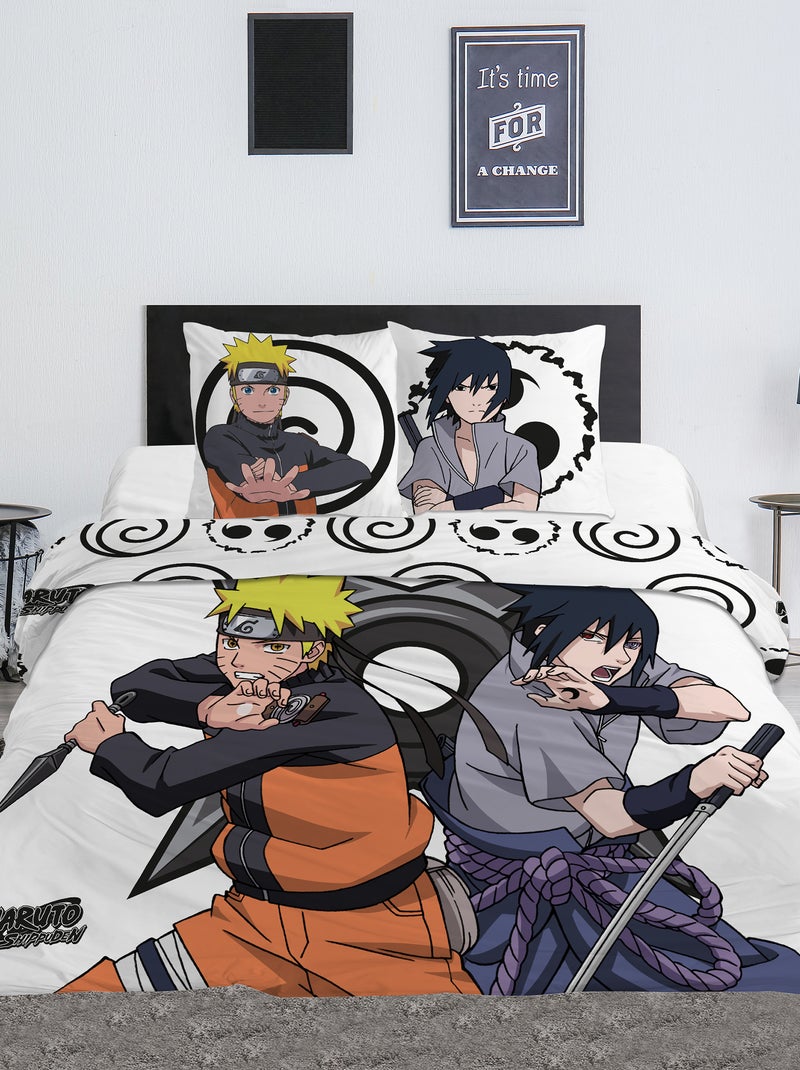 'Naruto'-dekbedset - 2-persoonsbed ORANJE - Kiabi