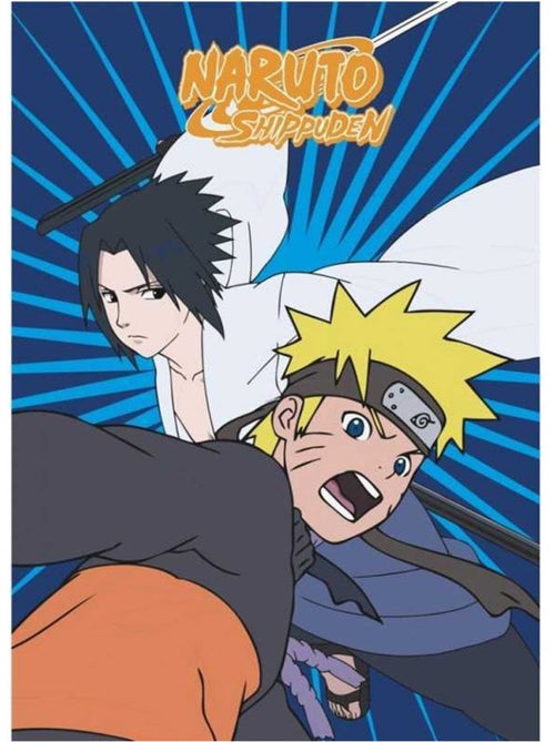 Naruto Shippuden - Plaid Polaire Enfant Manga Sasuke - Couverture 100x140 cm - Kiabi