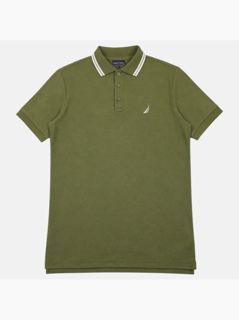Nautica - Polo korte mouwen  heren Kaki - Kiabi
