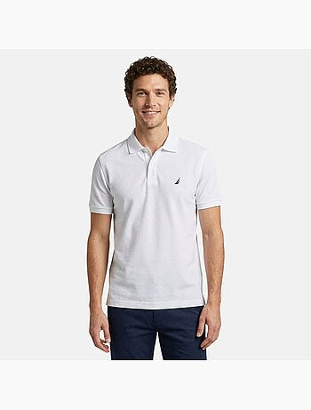 Nautica - Polo manches courtes col chemisE Homme