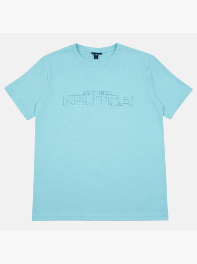 Nautica - T-shirt korte mouwen  heren Blauw - Kiabi