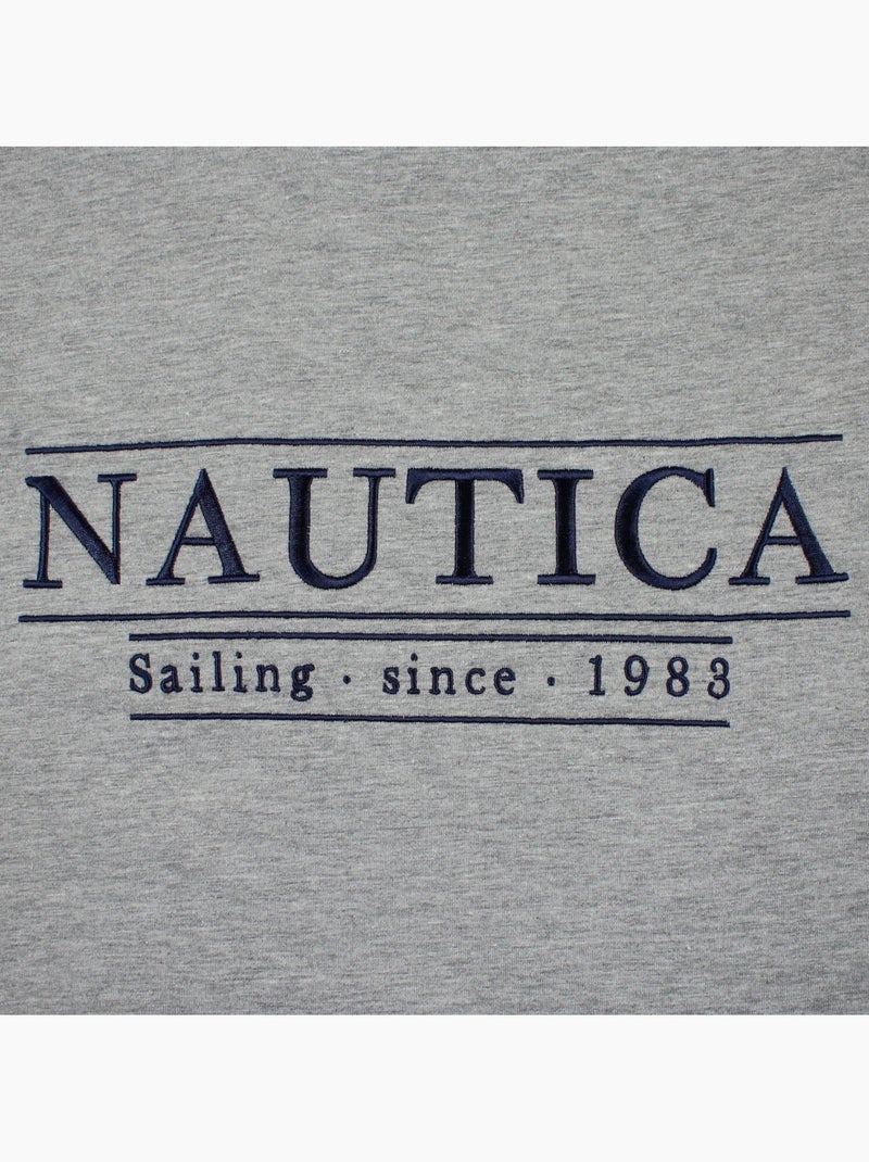 Nautica - T-shirt korte mouwen  heren Grijs - Kiabi