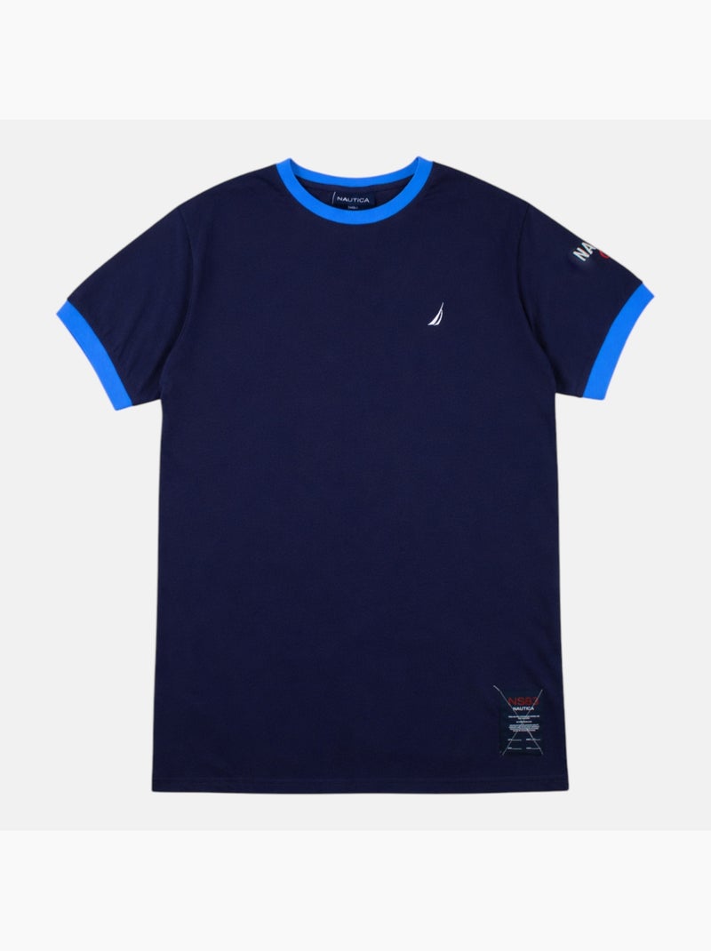 Nautica - T-shirt korte mouwen  heren Marineblauw - Kiabi