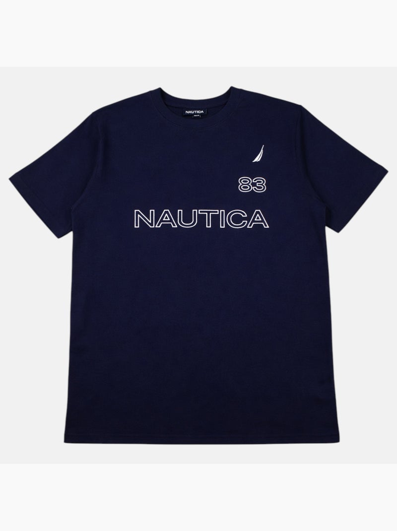 Nautica - T-shirt korte mouwen  heren Marineblauw - Kiabi