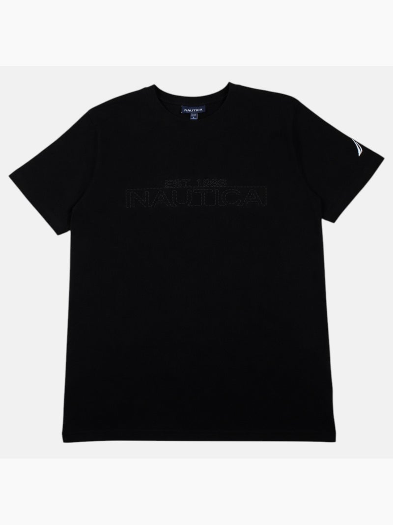 Nautica - T-shirt korte mouwen  heren Zwart - Kiabi