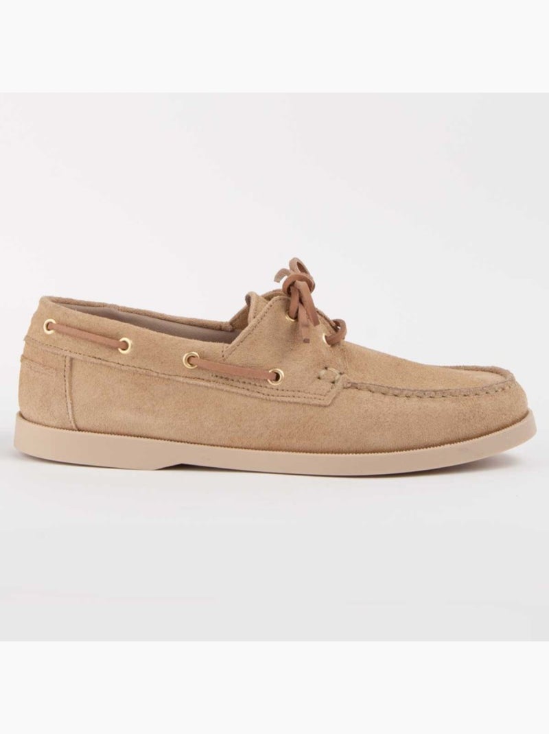 Nautique Cuir Naturel Purapiel Beige - Kiabi