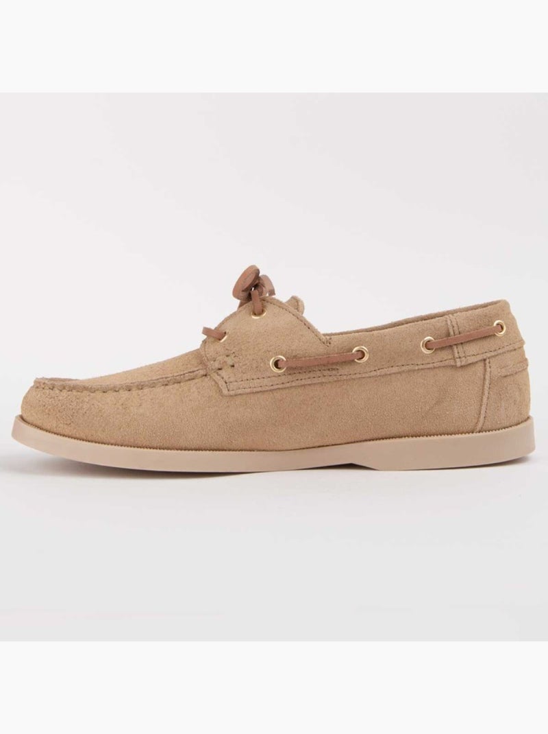 Nautique Cuir Naturel Purapiel Beige - Kiabi