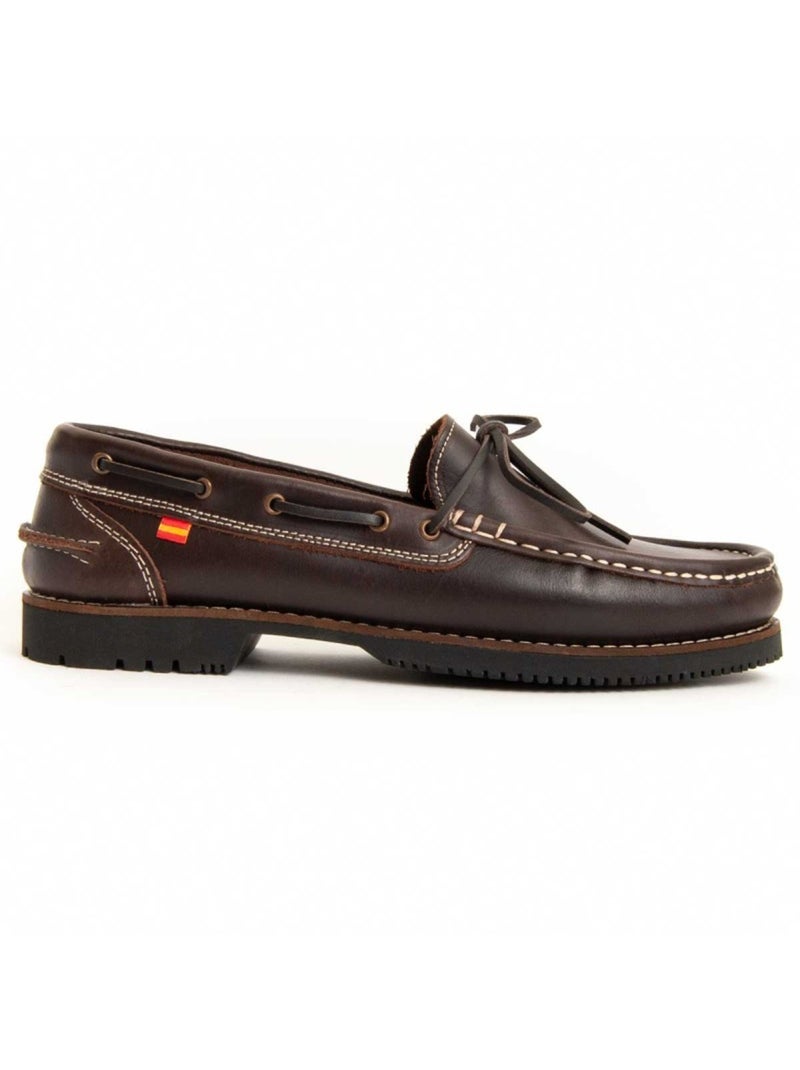 Nautique Cuir Naturel Purapiel Marron - Kiabi
