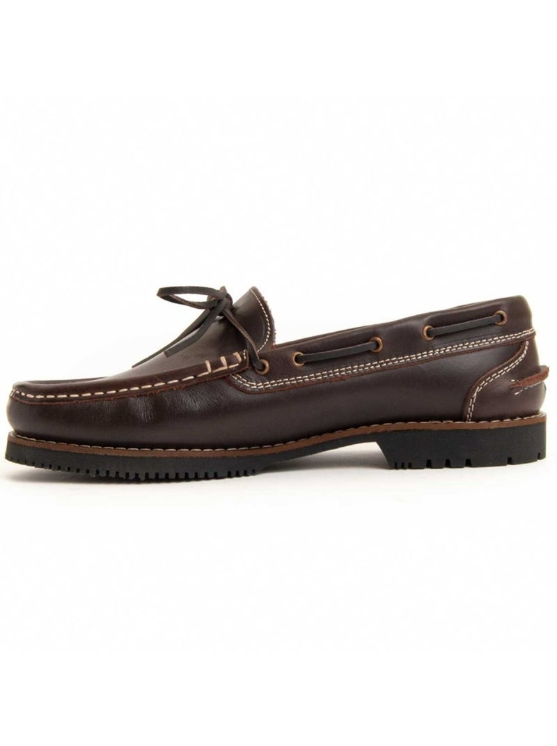 Nautique Cuir Naturel Purapiel Marron - Kiabi