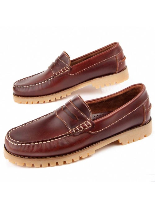 Nautique Cuir Naturel Purapiel - Kiabi Nautique Cuir Naturel Purapiel - Kiabi