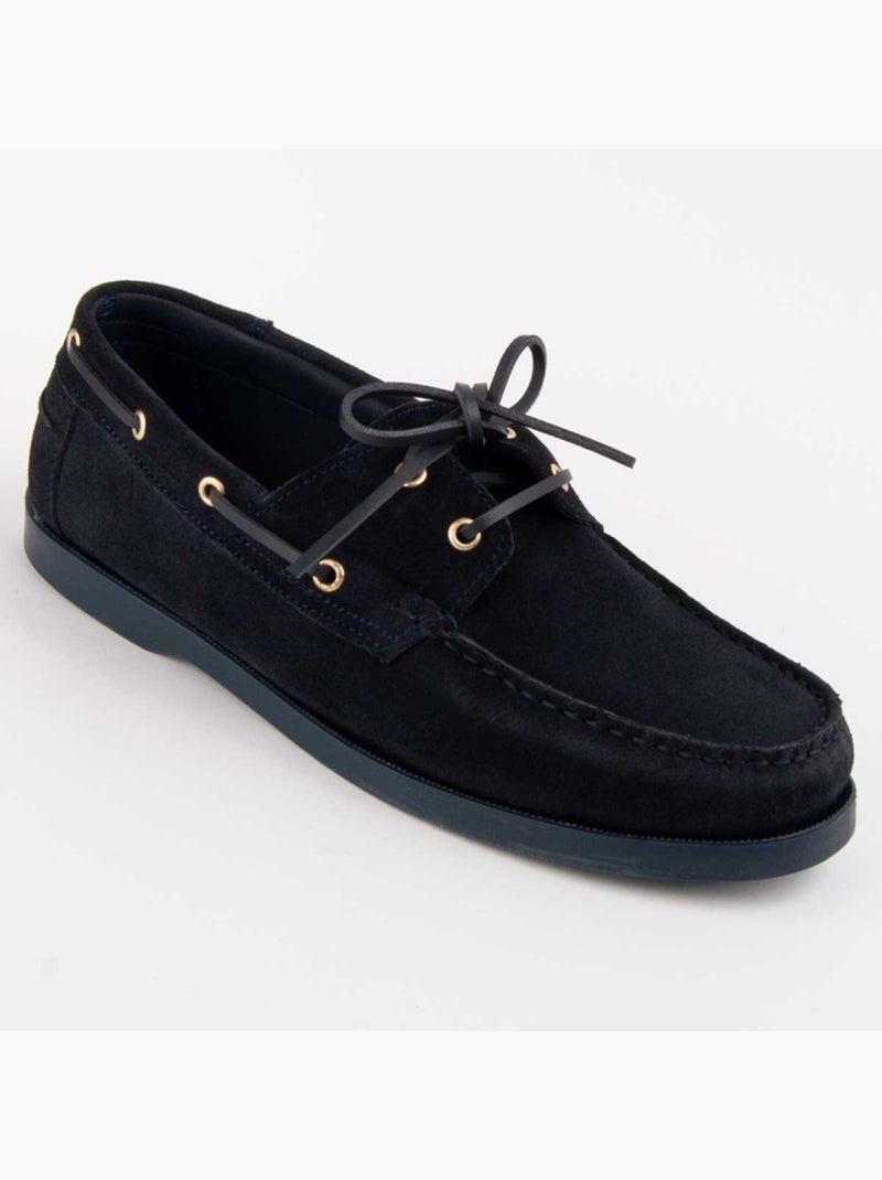 Nautisch Natuurlijk Leer Purapiel Blauw - Kiabi