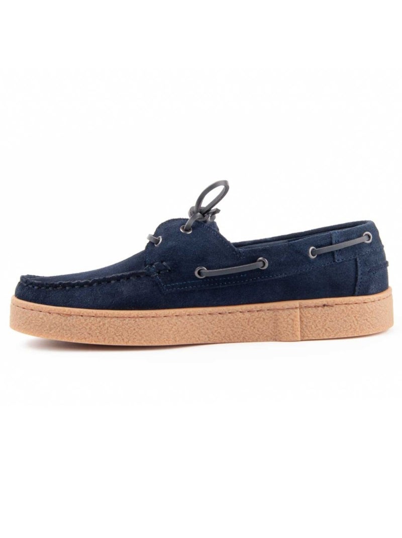 Nautisch Natuurlijk Leer Purapiel Blauw - Kiabi