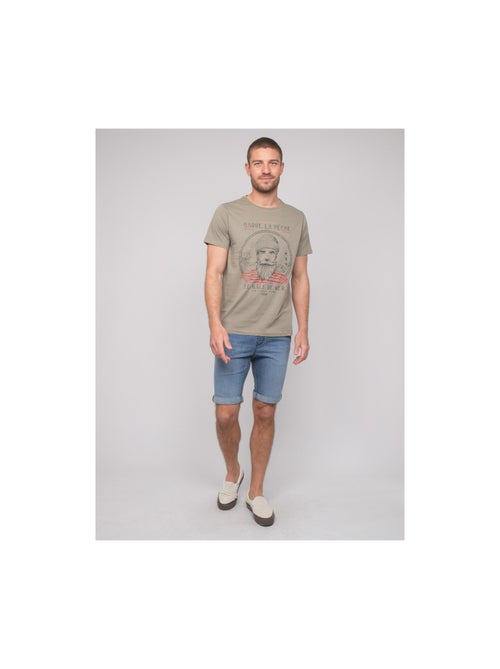 Navirol katoenen t-shirt met patroon - Kiabi