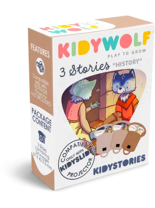 Navulling met verhalen voor kidyslide-lamp | kidywolf - Kiabi Navulling met verhalen voor kidyslide-lamp | kidywolf - Kiabi