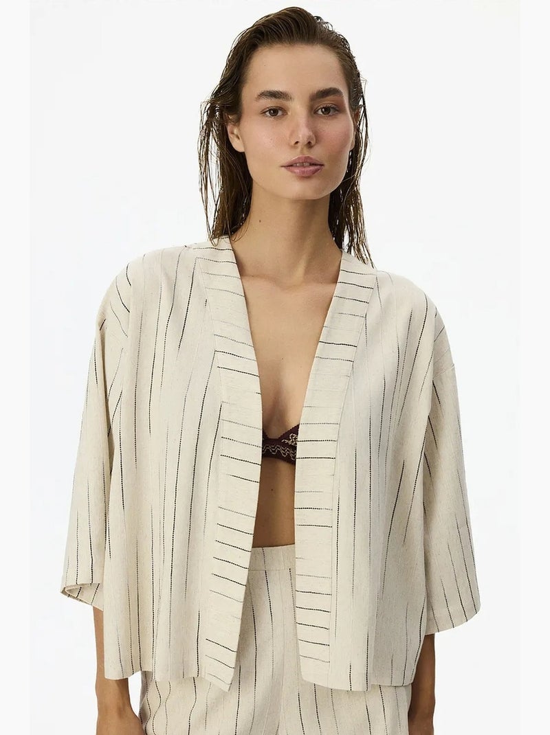 Naya kimono penti Blanc cassé - Kiabi