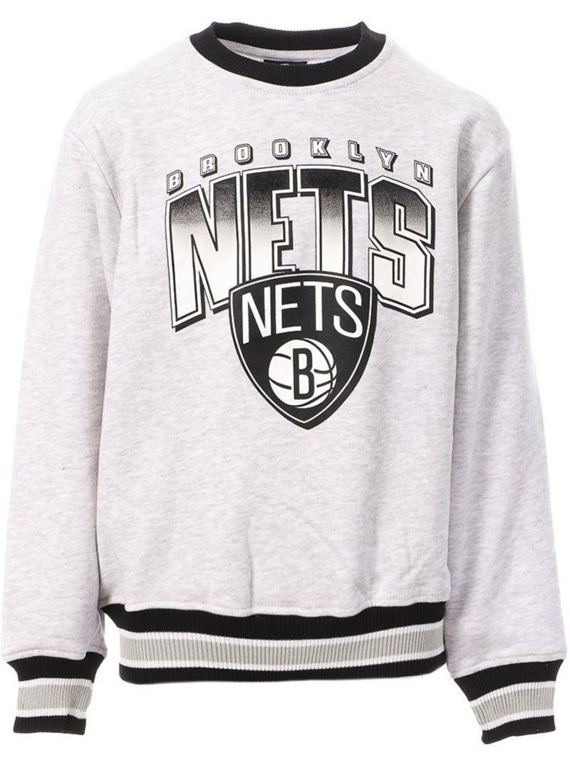 NBA Brooklyn Nets Jongens Grijs Sweatshirt Pit Bench Zilvergrijs - Kiabi