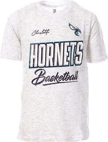 Nba charlotte hornets t-shirt voor jongens - grijs/paars/blauw
