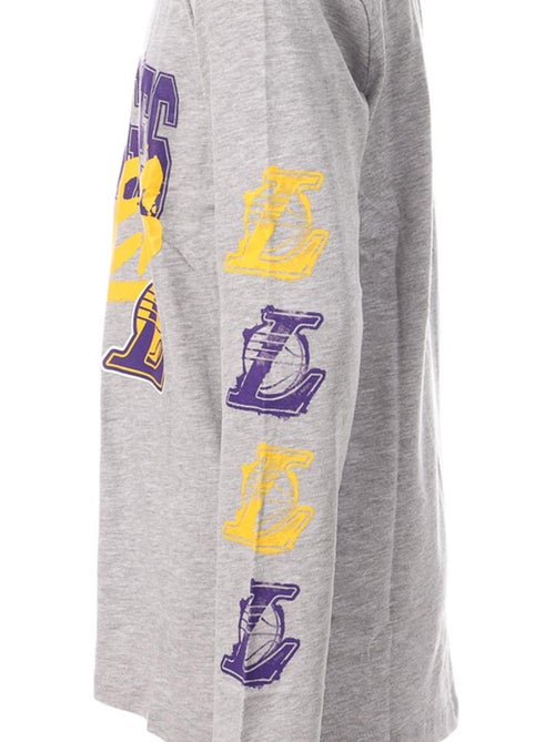 NBA Los Angeles Lakers Jongens T-shirt met Lange Mouwen Grijs - Kiabi NBA Los Angeles Lakers Jongens T-shirt met Lange Mouwen Grijs - Kiabi