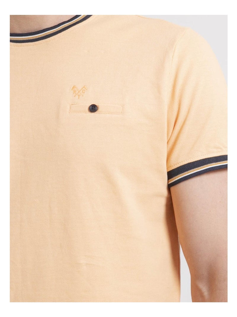 Necamix t-shirt met ronde hals van puur katoen Oranje - Kiabi