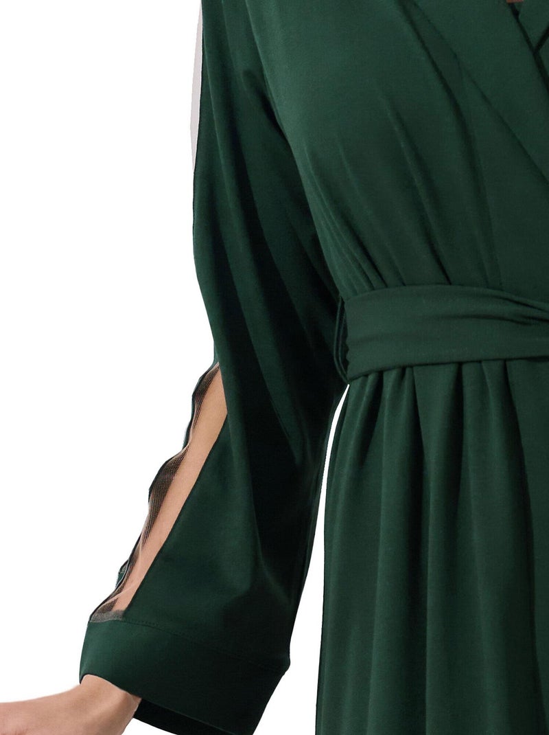 Negligé met lange mouwen gloriosa Groen - Kiabi