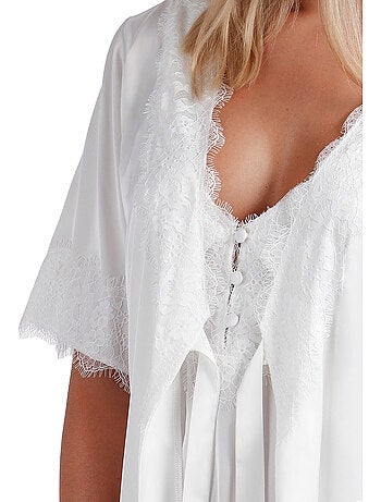 Negligé met slipe mouwen romantic wedding