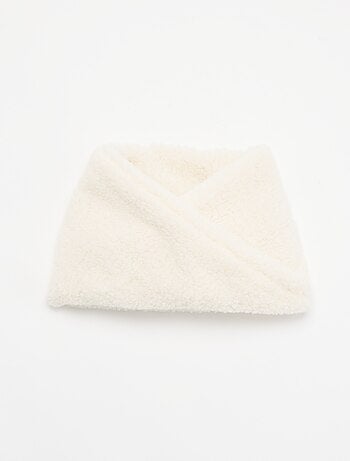 Nekwarmer met schapenvachteffect