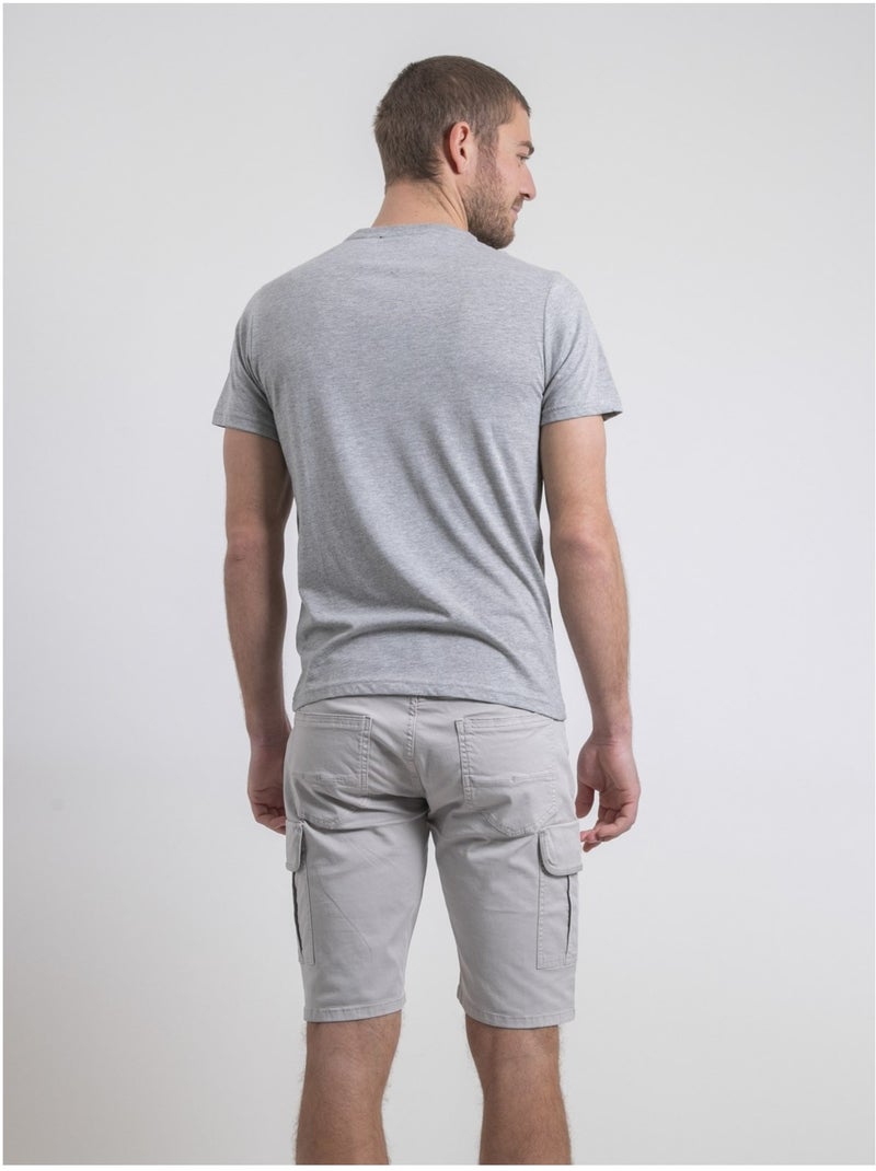 Neloric t-shirt met ronde hals van puur katoen Grijs - Kiabi